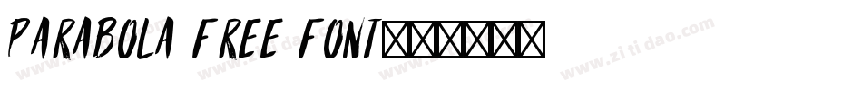 PARABOLA FREE FONT字体转换